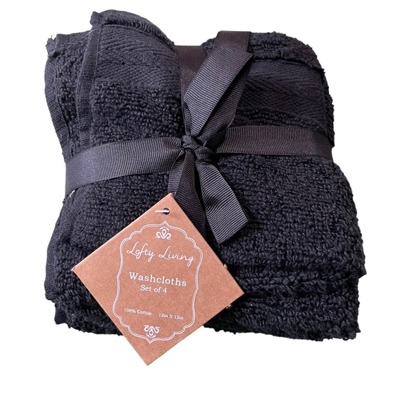 Lofty Living washcloths set of 4 - Picture 1 of 8